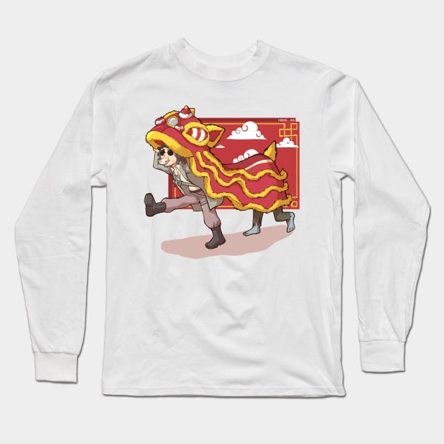 Lion Dance Long Sleeve T-Shirt by Hayde